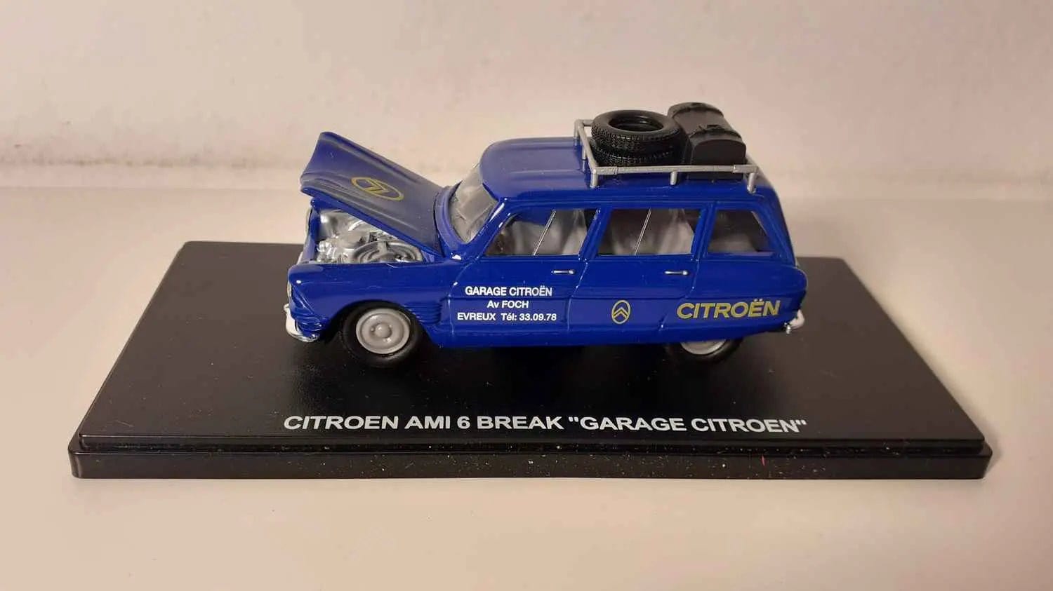 Voiture Miniature Citroën Ami 6 break "Garage Citroën" - Bernard Miniatures