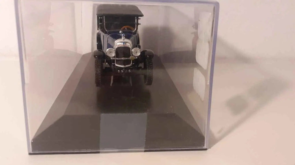 Voiture Miniature Citroën B2 Torpédo bleue de 1925 (boite plexi) - Bernard Miniatures