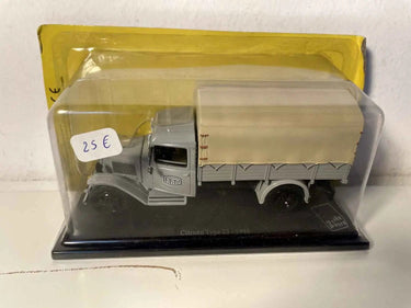 Voiture Miniature Citroën type 23 gris et bâche beige de 1946 camion la Poste - PTT - Bernard Miniatures