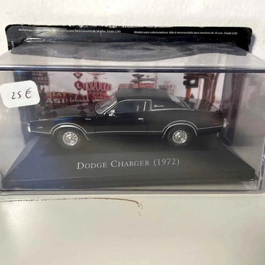 Voiture Miniature Dodge Charger noire de 1972 (voiture américaine) - Bernard Miniatures