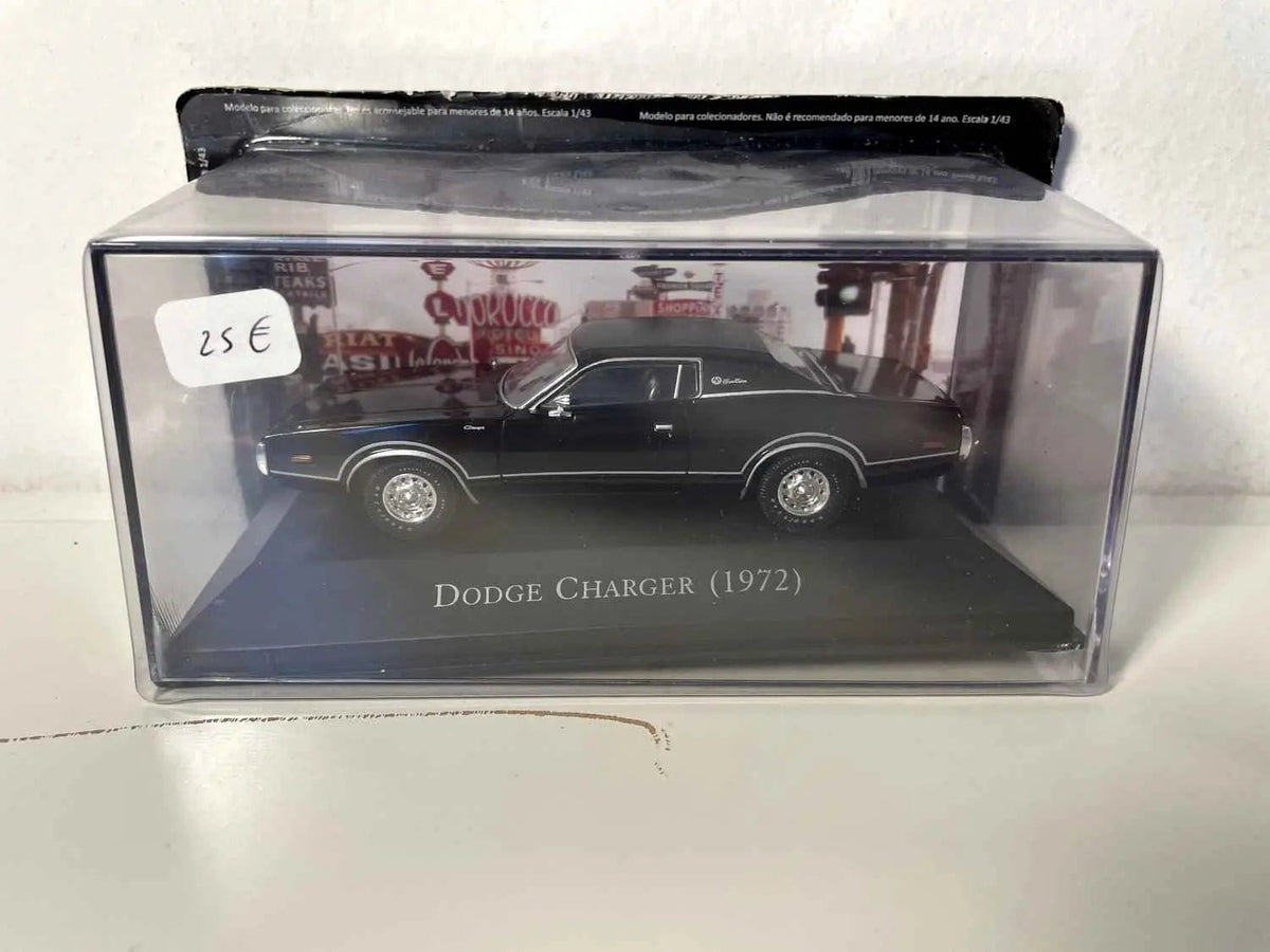 Voiture Miniature Dodge Charger noire de 1972 (voiture américaine) - Bernard Miniatures