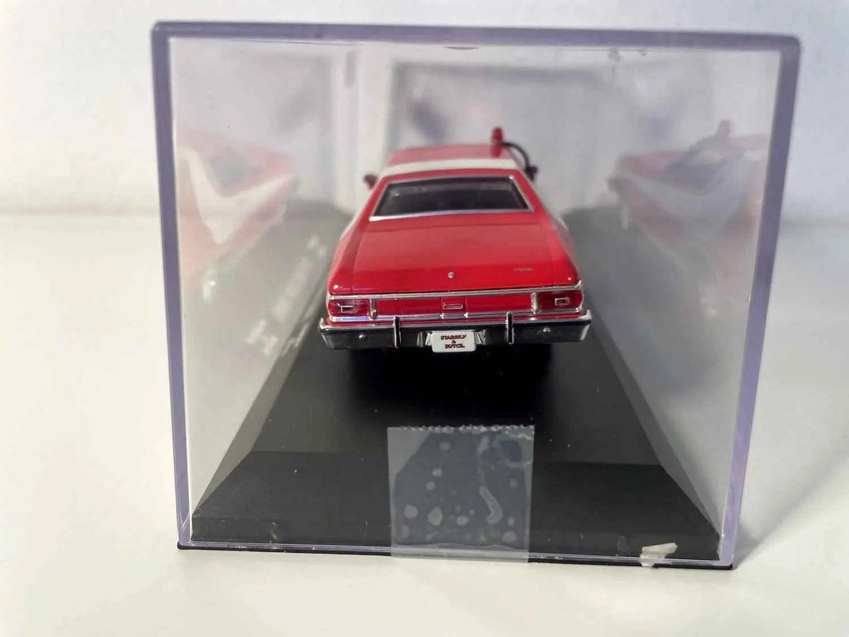 Voiture Miniature Ford Gran Torino rouge et blanche de 1976 (voiture de STARKY et HUTCH) - Bernard Miniatures