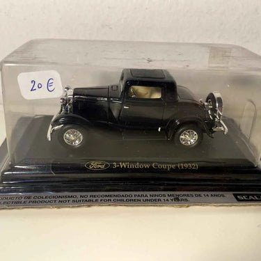 Voiture Miniature Ford Window coupé noire de 1932 (voiture américaine) - Bernard Miniatures