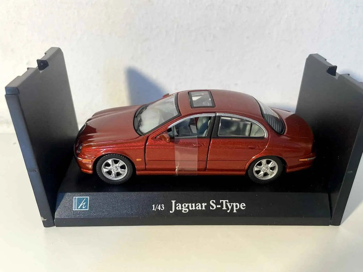 Voiture Miniature Jaguar type S rouge foncée / bordeaux - Bernard Miniatures