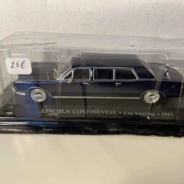 Voiture Miniature Lincoln Continental bleue LOS ANGELES de 1967 (voiture américaine) - Bernard Miniatures