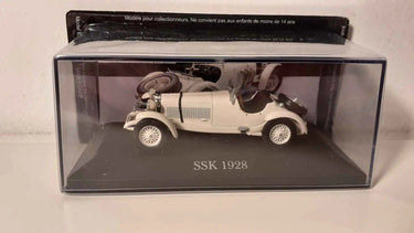 Voiture Miniature Mercedes SSK blanche de 1928 - Bernard Miniatures