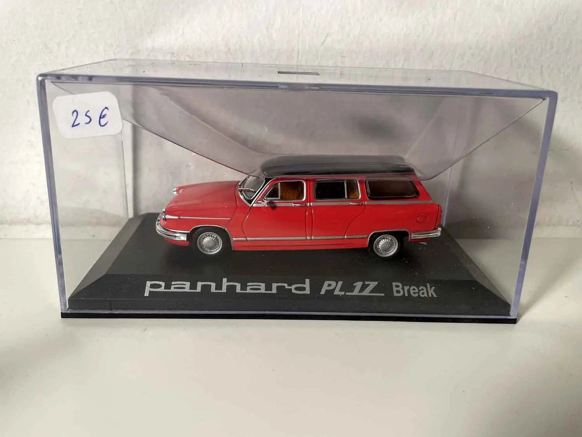 Voiture Miniature Panhard PL 17 break rouge (Norev) - Bernard Miniatures