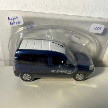 Voiture Miniature Peugeot Partner bleue GENDARMERIE - Bernard Miniatures
