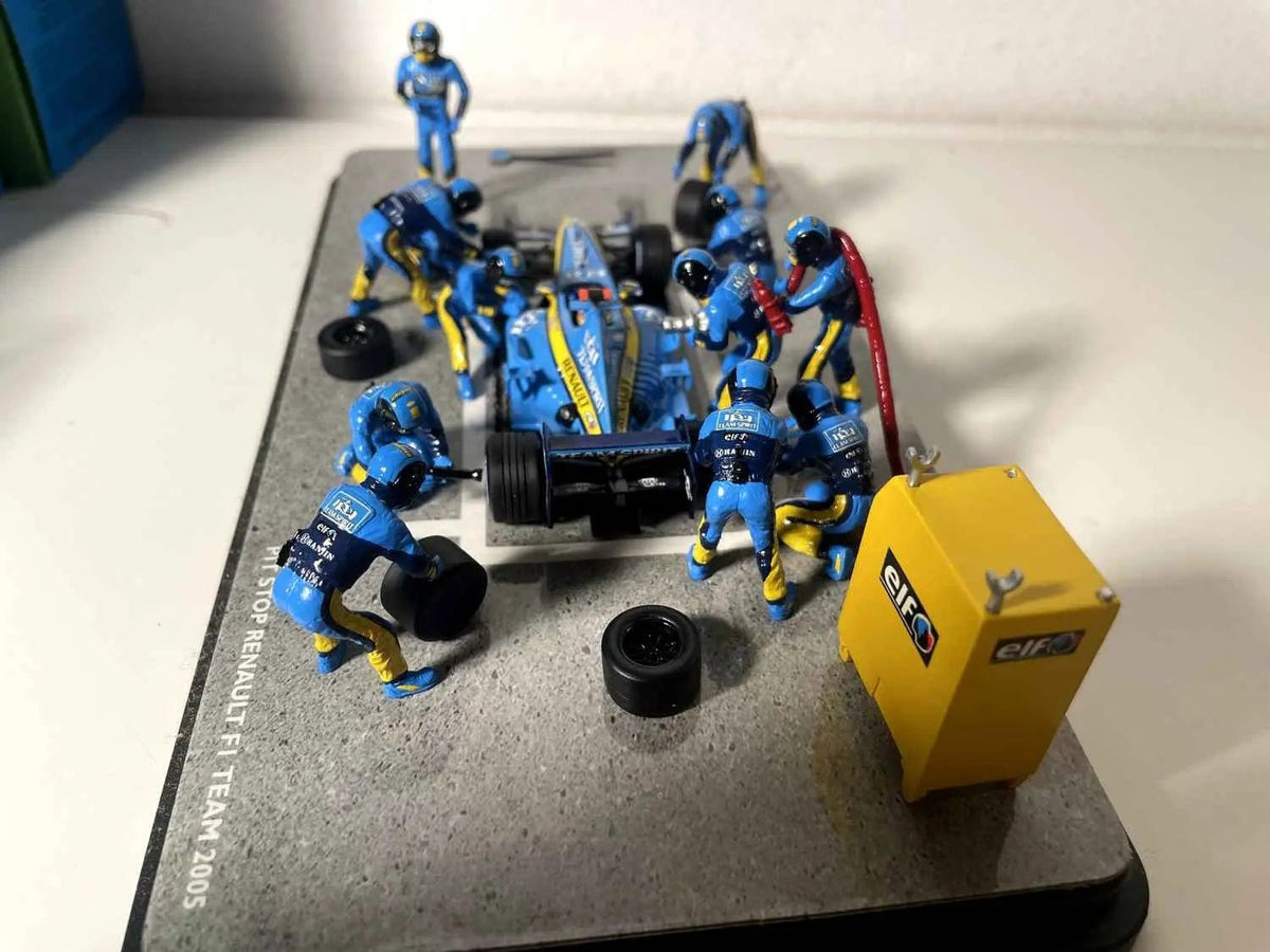 Voiture Miniature Pit Stop écurie Renault F1 Team année 2005 (Formule 1) - Bernard Miniatures