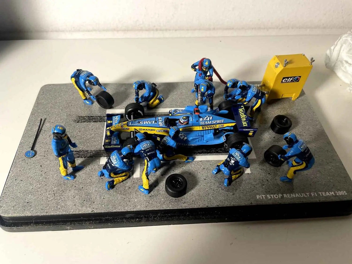 Voiture Miniature Pit Stop écurie Renault F1 Team année 2005 (Formule 1) - Bernard Miniatures