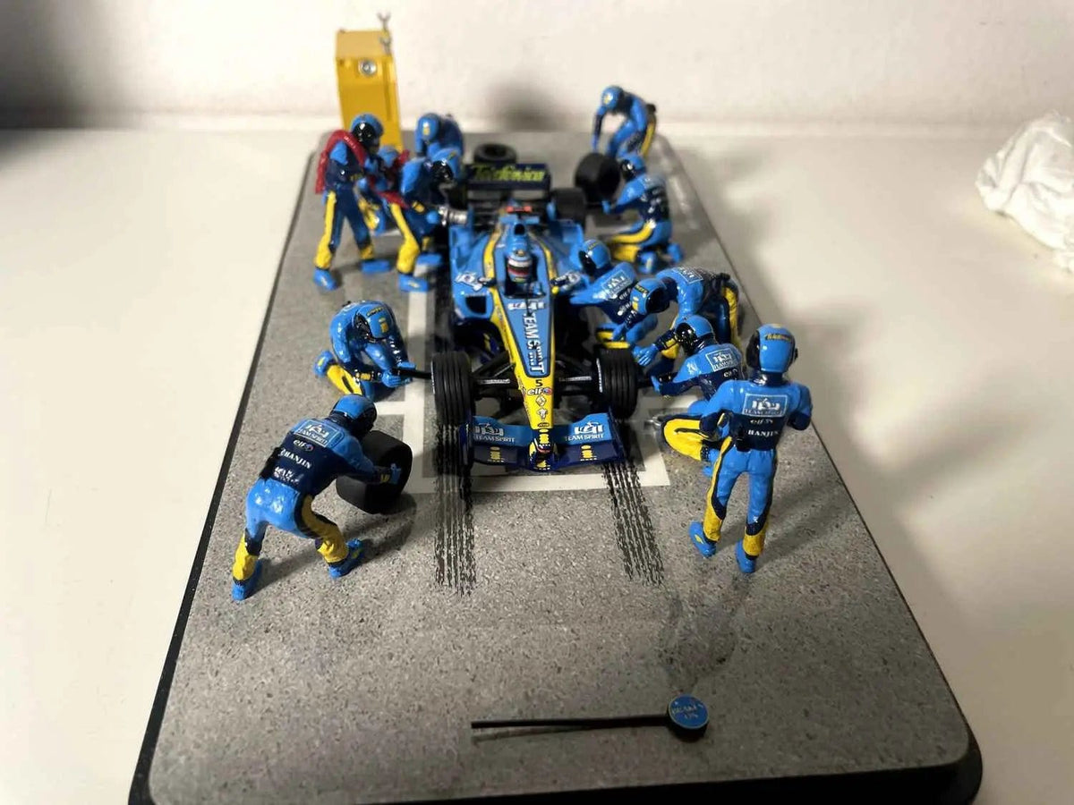 Voiture Miniature Pit Stop écurie Renault F1 Team année 2005 (Formule 1) - Bernard Miniatures