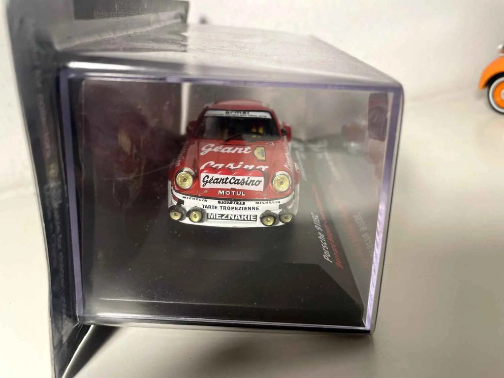 Voiture Miniature Porsche 911SC rouge numéro 1 - Critérium des Cévennes 1979 - Bernard Miniatures