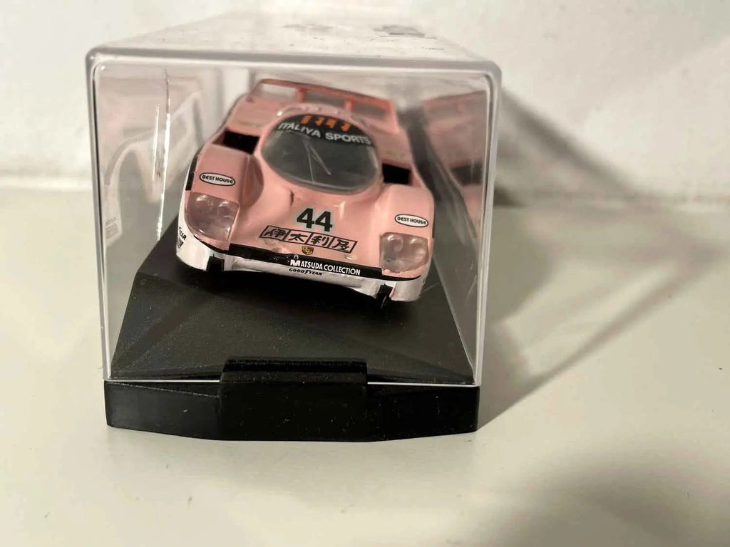 Voiture Miniature Porsche 962C rose numéro 44 (24 heures du Mans de 1990) - ONYX MODEL CARS - Bernard Miniatures