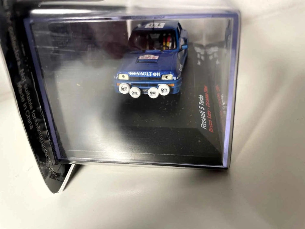 Voiture Miniature Renault 5 Turbo bleue numéro 18 - Tour de Corse de 1980 - Bernard Miniatures