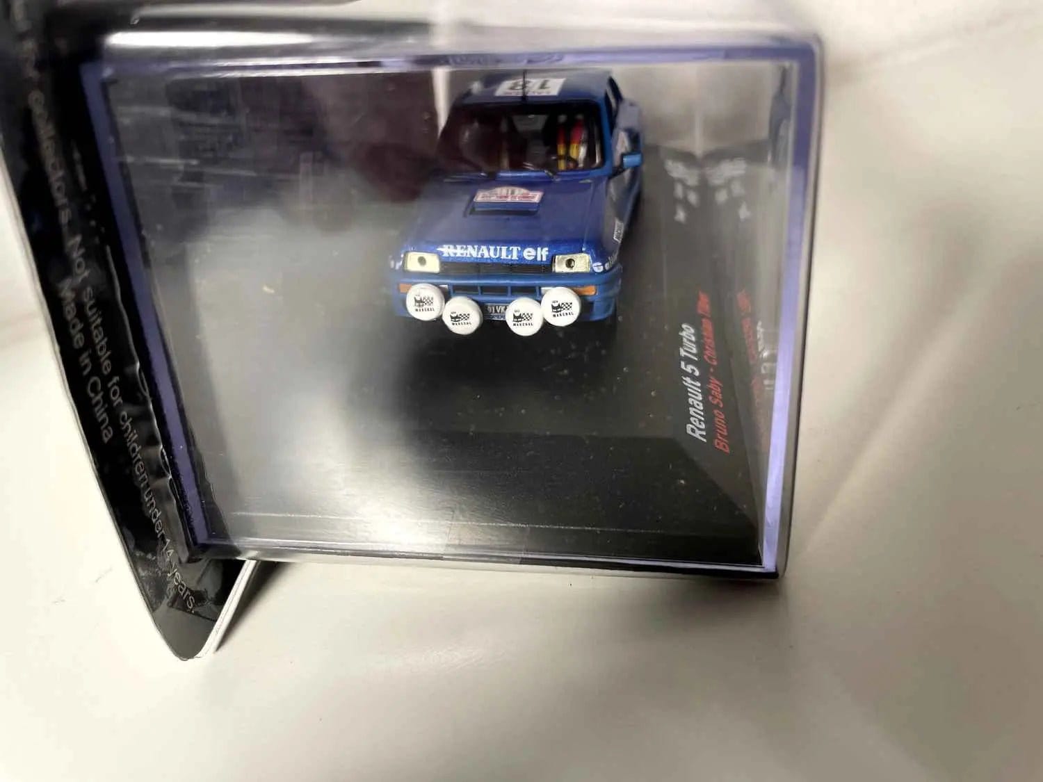 Voiture Miniature Renault 5 Turbo bleue numéro 18 - Tour de Corse de 1980 - Bernard Miniatures