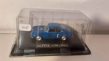Voiture Miniature Renault Alpine A106 bleue de 1965 (avec logo Alpine sur le capot) (numéro 53 sur la porte ) - Bernard Miniatures