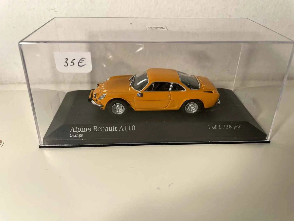 Voiture Miniature Renault Alpine A110 orange foncée (MINICHAMPS) - Bernard Miniatures