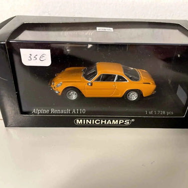 Voiture Miniature Renault Alpine A110 orange foncée (MINICHAMPS) - Bernard Miniatures
