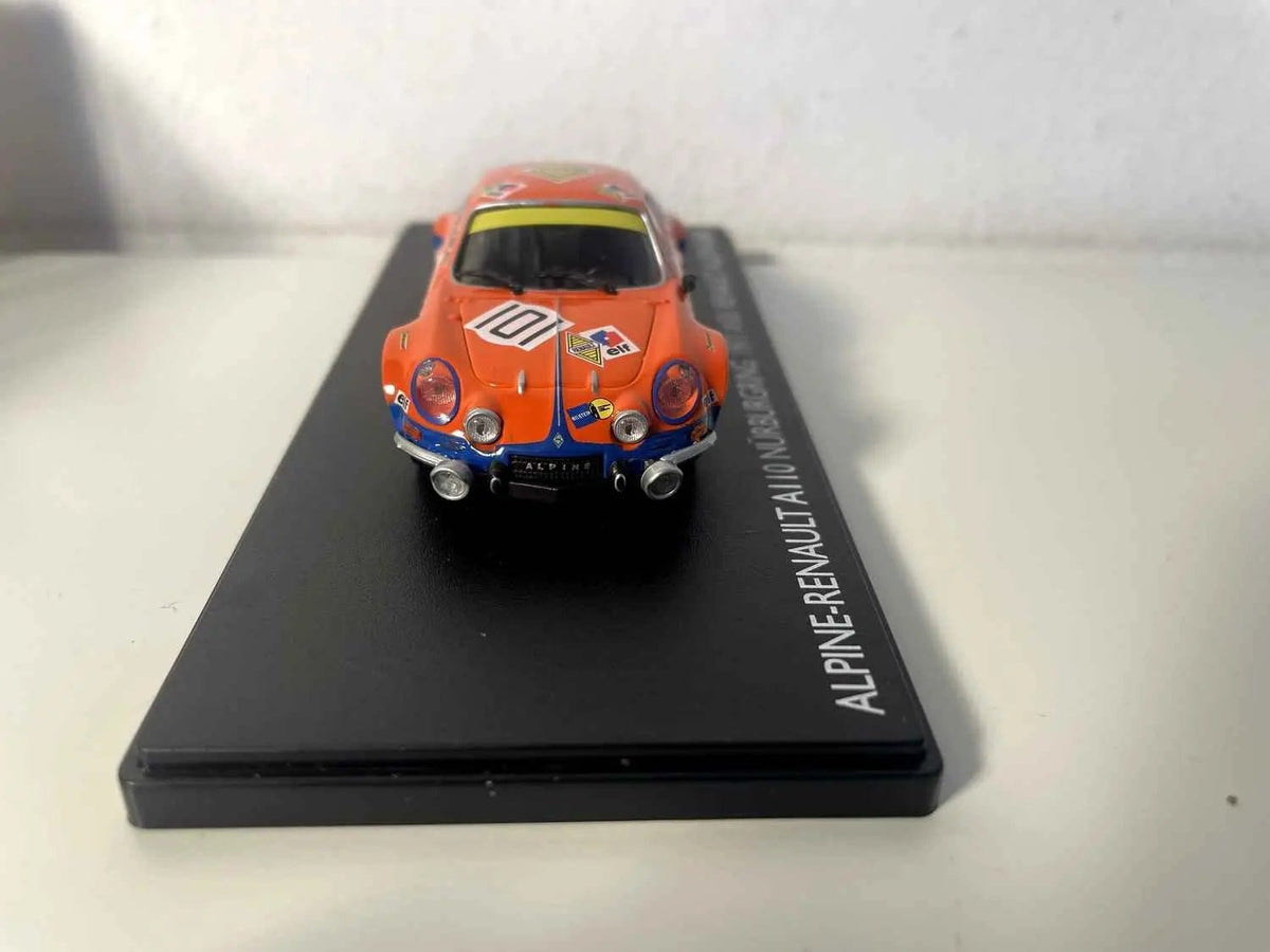 Voiture Miniature Renault Alpine A110 orange numéro 101 Nürburgring Allemagne (collection Monaco) - Bernard Miniatures