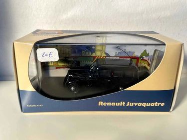 Voiture Miniature Renault Juvaquatre vitrée noire GENDARMERIE - Bernard Miniatures