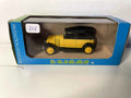 Voiture Miniature Renault NN Torpédo Découvert jaune et noire de 1927 - Bernard Miniatures