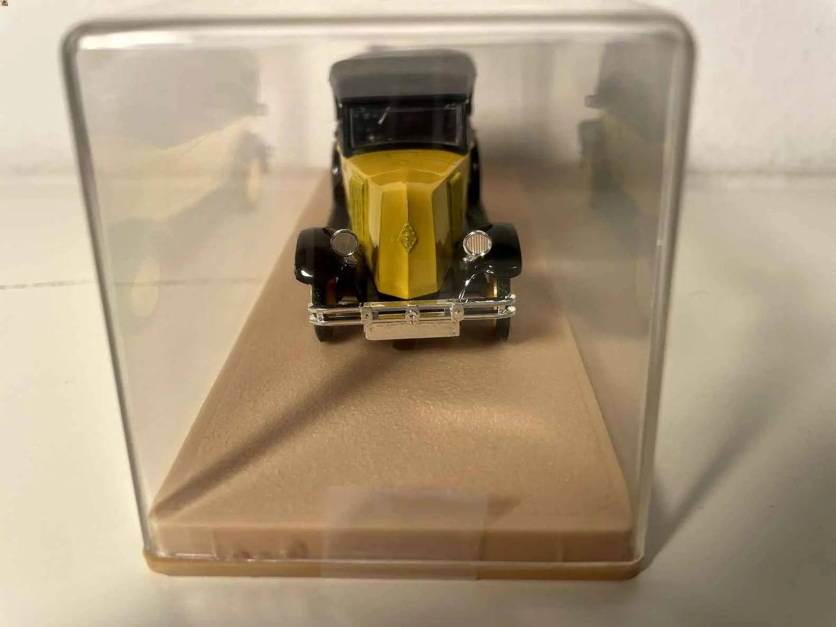 Voiture Miniature Renault NN Torpédo Découvert jaune et noire de 1927 - Bernard Miniatures