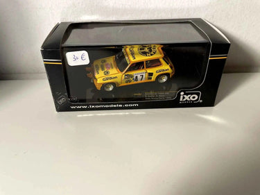 Voiture Miniature Renault R5 Turbo jaune numéro 47 - rallye de Monté-Carlo de 1982 (IXO) - Bernard Miniatures