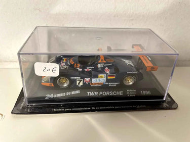 Voiture Miniature TWR Porsche bleue et orange numéro 7 (24 heures du Mans de 1996) - Bernard Miniatures