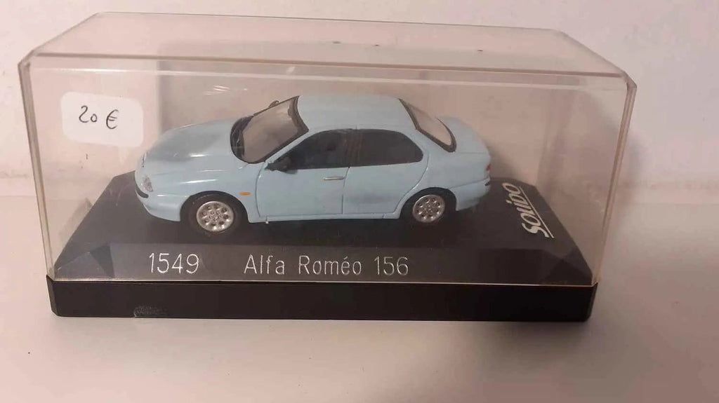 Voitures Miniatures Alfa Roméo 156 bleue claire (Solido référence 1549) - Bernard Miniatures
