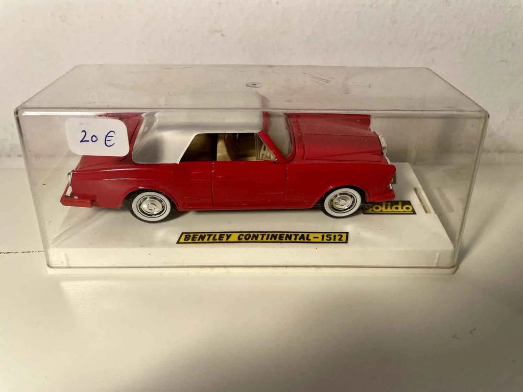 Voitures Miniatures Bentley Continental rouge Solido référence 1512 (voiture américaine) - Bernard Miniatures