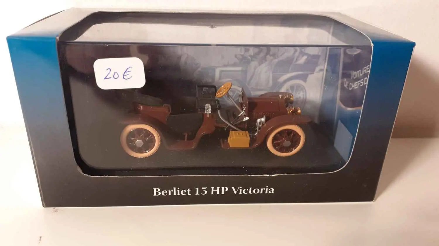 Voitures Miniatures Berliet 15 HP Victoria (collection voitures de chefs d'état) - Bernard Miniatures