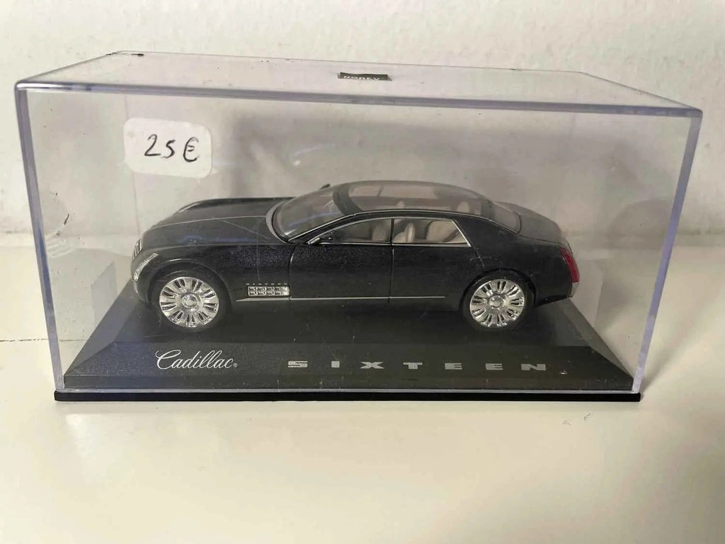 Voitures Miniatures Cadillac Sixteen grise très très foncée (voiture américaine) - NOREV - Bernard Miniatures