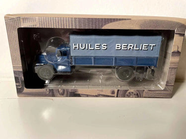 Voitures Miniatures Camion Berliet GDR 7W Huiles Berliet - camion bleu - Bernard Miniatures