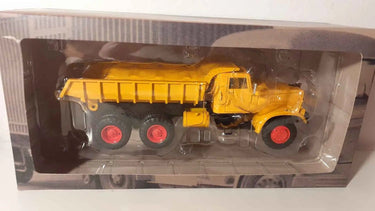 Voitures Miniatures Camion KRAZ 256 de 1967 - camion benne orange - Bernard Miniatures