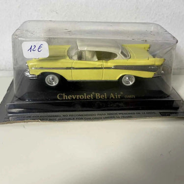 Voitures Miniatures Chevrolet Bel Air jaune de 1957 (voiture américaine) - Bernard Miniatures
