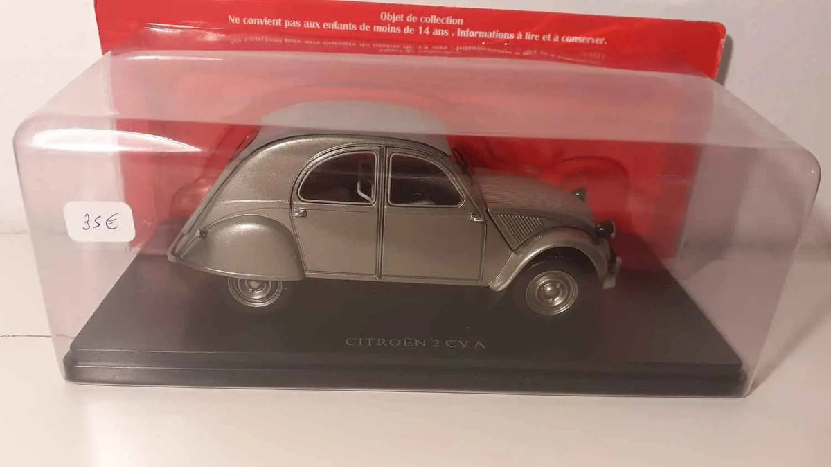 Voitures Miniatures Citroën 2 CV A grise (échelle 1/24ème) - Bernard Miniatures