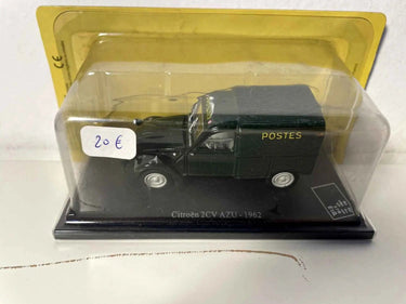 Voitures Miniatures Citroën 2 CV AZU fourgonnette verte foncée de 1962 la Poste - PTT - Bernard Miniatures