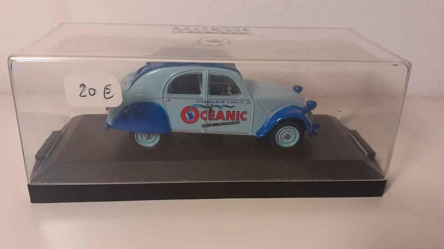 Voitures Miniatures Citroën 2 CV bleue de 1955 OCEANIC (marque Vitesse) - Bernard Miniatures