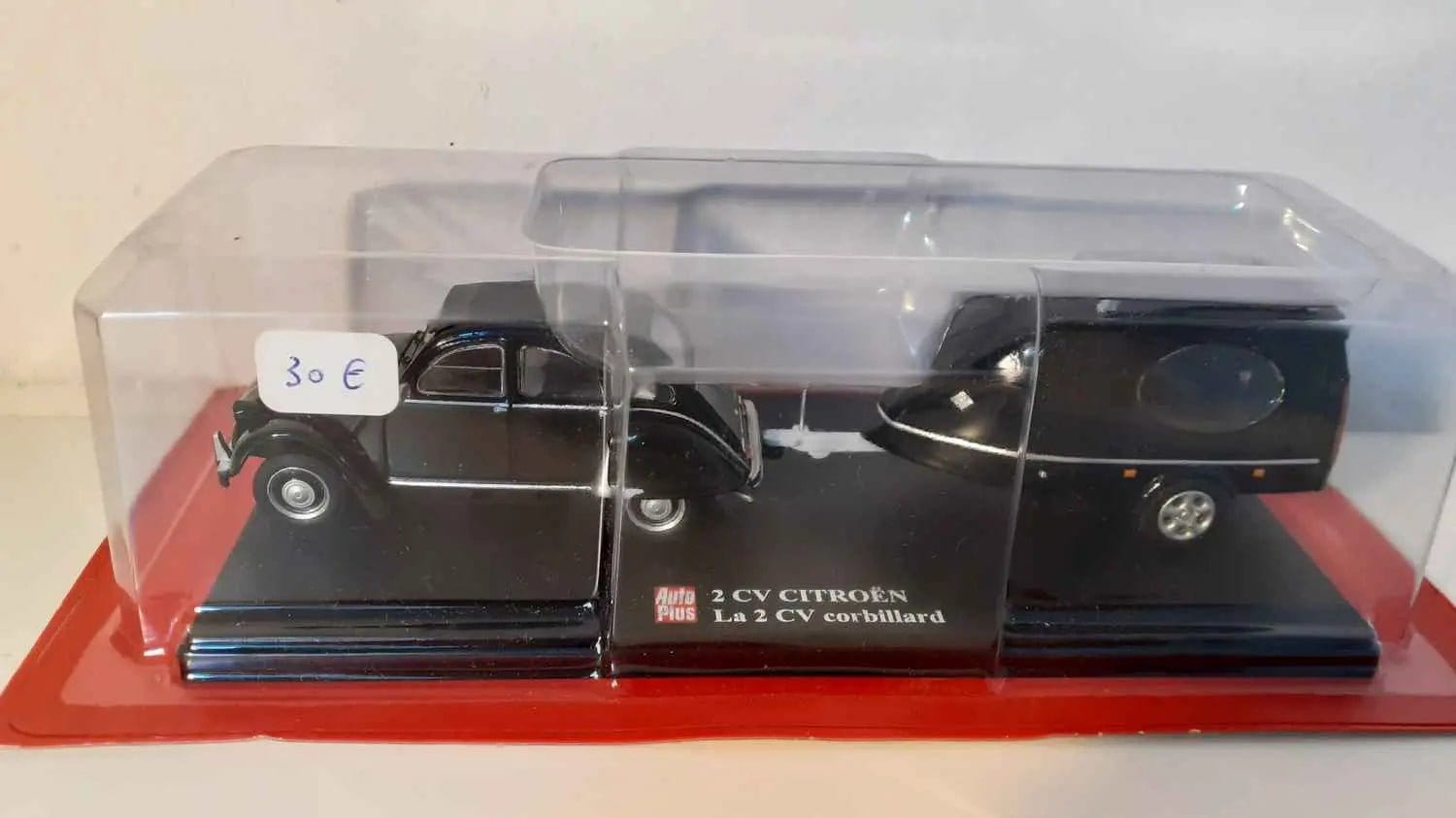 Voitures Miniatures Citroën 2 CV corbillard avec remorque - Bernard Miniatures