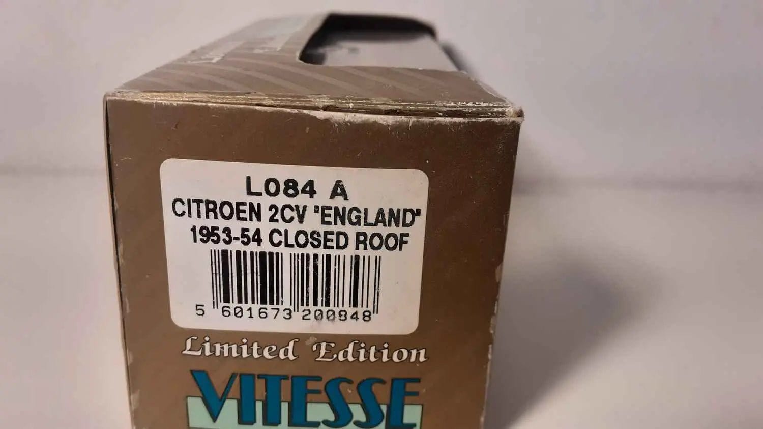 Voitures Miniatures Citroën 2 CV orange England de 1953-54 (marque Vitesse) - Bernard Miniatures