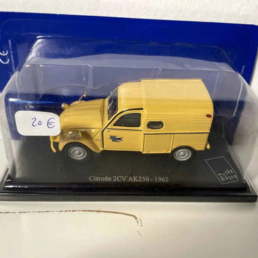 Voitures Miniatures Citroën 2CV AK250 jaune de 1962 la Poste - PTT - Bernard Miniatures