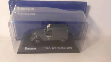 Voitures Miniatures Citroën 2CV fourgonnette grise anthracite MICHELIN - Bernard Miniatures