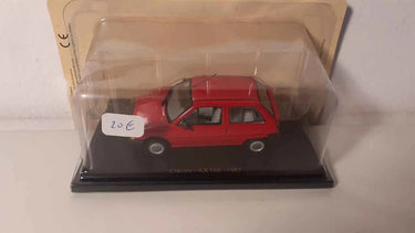 Voitures Miniatures Citroën AX 10E rouge de 1987 - Bernard Miniatures