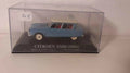 Voitures Miniatures Citroën Ami 6 bleue et toit blanc cassé de 1961 (boite plexi) - Bernard Miniatures