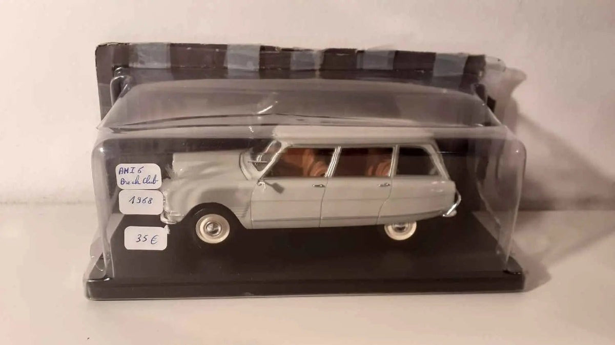 Voitures Miniatures Citroën Ami 6 break club grise de 1968 (échelle 1/24ème) - Bernard Miniatures