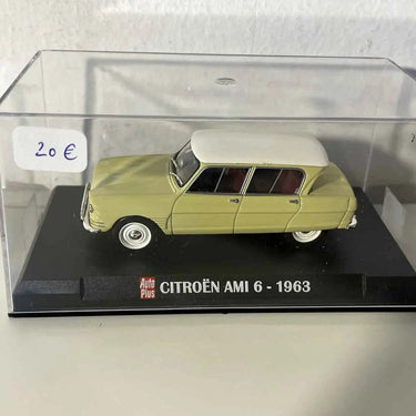 Voitures Miniatures Citroën Ami 6 vert absinthe et toit blanc - Bernard Miniatures