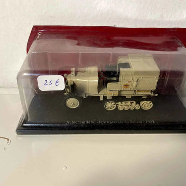 Voitures Miniatures Citroën Autochenille K1 de 1922 1ère traversée du Sahara - Bernard Miniatures