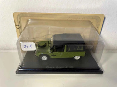 Voitures Miniatures Citroën Méhari 4x4 verte foncée de 1980 - Bernard Miniatures