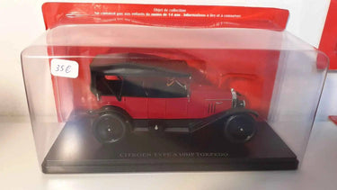 Voitures Miniatures Citroën type A 10HP Torpédo rouge (échelle 1/24ème) - Bernard Miniatures
