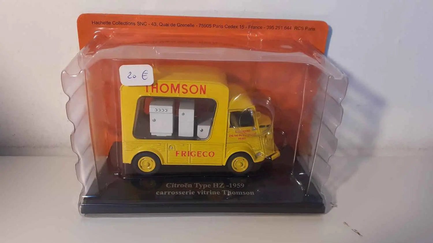 Voitures Miniatures Citroën type HZ de 1959 carrosserie vitrine Thomson - Frigéco - Bernard Miniatures